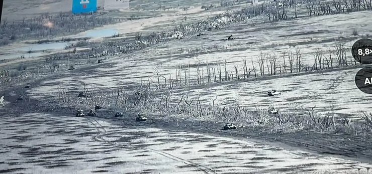 У прориві брало участь майже 50 одиниць бронетехніки