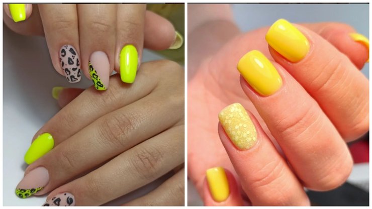 Ідея жовтого манікюру