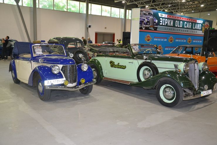 Skoda Popular і Audi Front UW225, виставка ретро авто, old car land, ретро авто