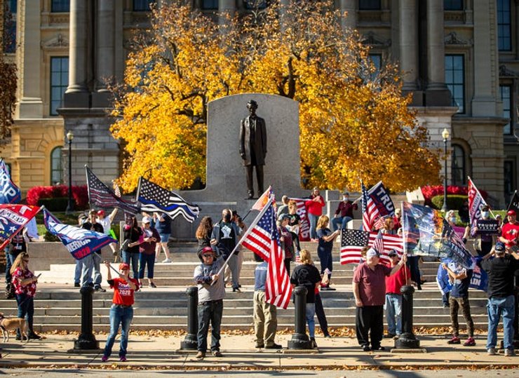 Протесты в Иллинойсе/Фото: USA TODAY Network