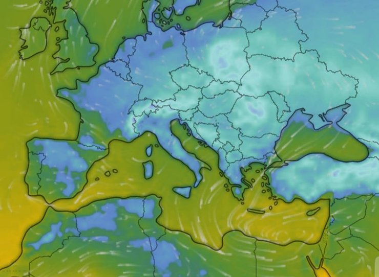 Прогноз погода Украина февраль похолодание снегопады снег дожди