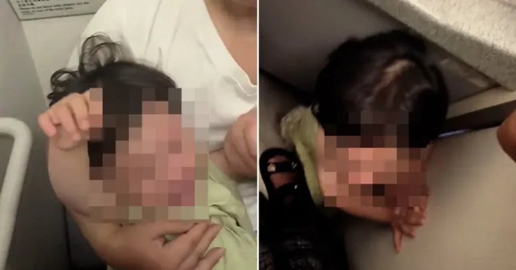 Девочка в самолете, ребенок в самолете, Juneyao Airlines, воспитание ребенка, девочка плакала в самолета, крики в самолете,