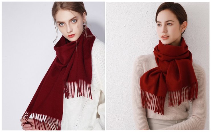 Шарфы из шерсти