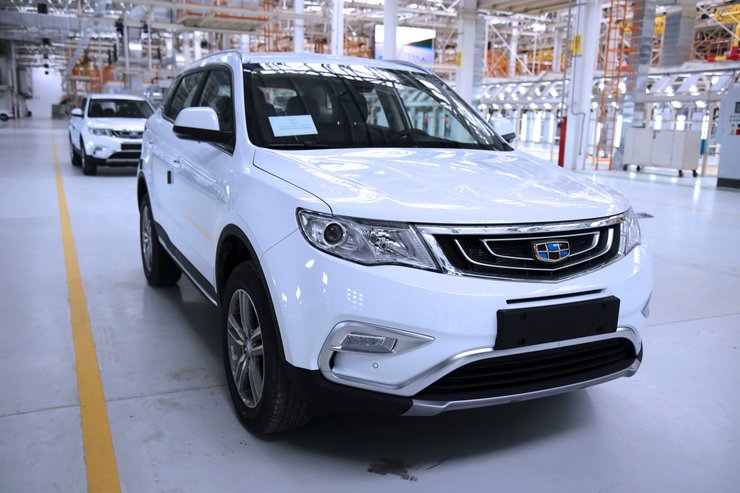 БелДжи, производство Geely, Geely Atlas, Geely Tugella, санкции против Беларуси