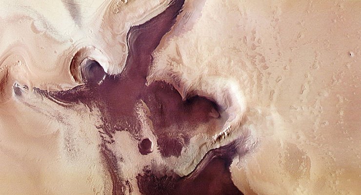 Марс лед вода