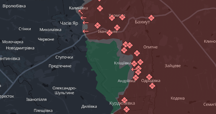 Карта боевых действий