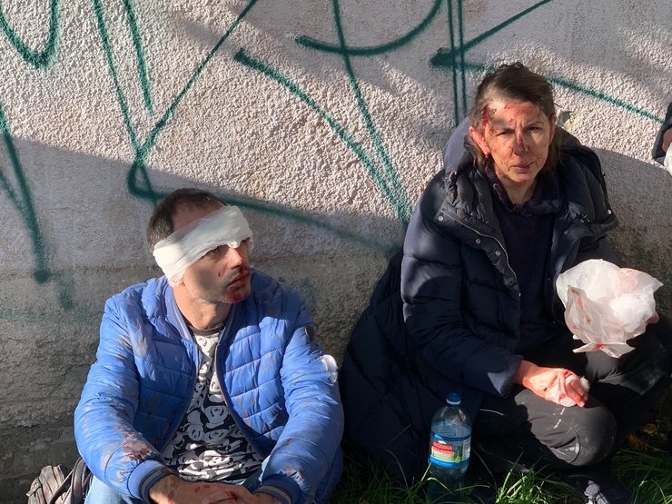 Раненые в Киеве, обстрелы, обстрел киева, обстрелы Украины, ракетный обстрел, ракетный удар, обстрел украинских городов, крылатые ракеты, Калибр, славянск обстрел,