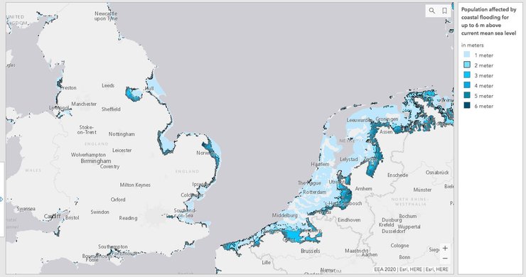 наводнение, Европа
