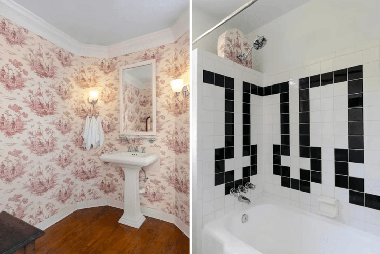 Шпалери у ванній кімнаті