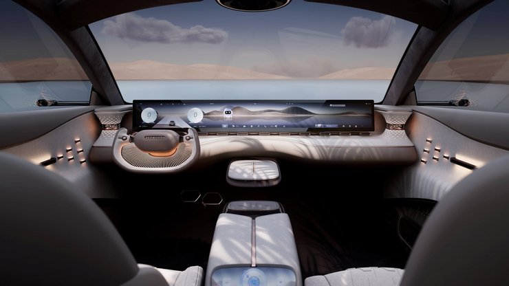 салон Skywell Skyhome, китайский электромобиль, электромобиль Skywell, электромобиль Skywell