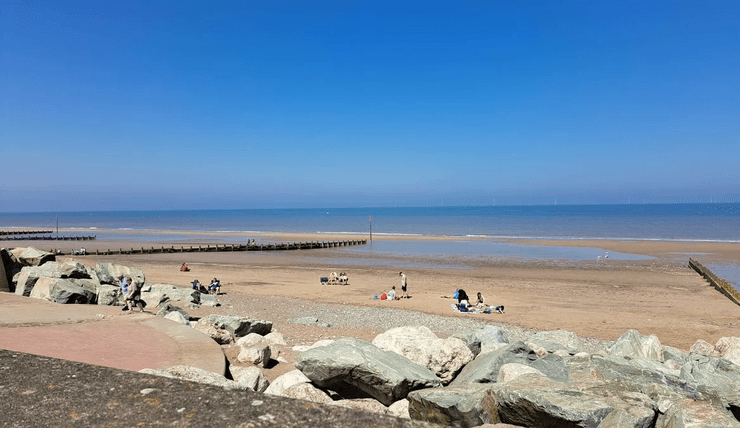 Курортне місто, Вітернсі, приморське місто, відпустка, набережна, місце відпочинку для туристів, пляж, Північне море