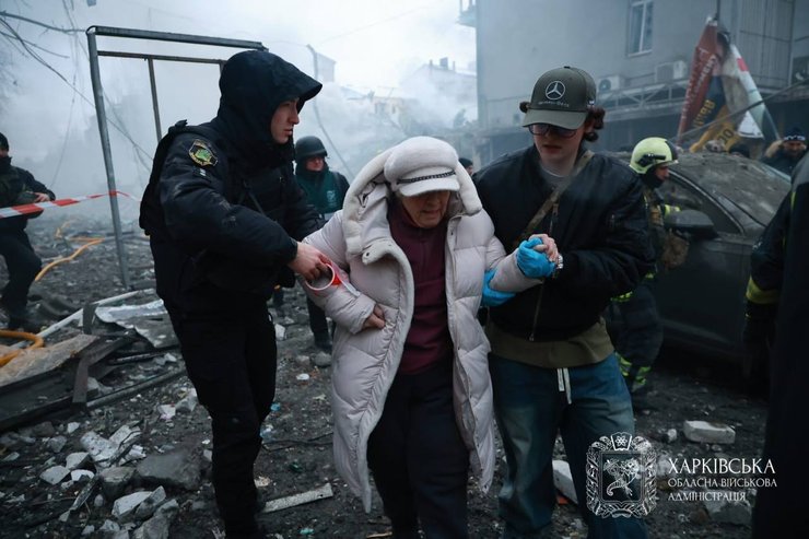 Удар по Харкову 2 січня — приліт у центр Харкова