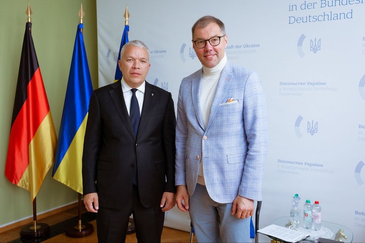 Инициатор Olympic Dreams Анатолий Бойко и Чрезвычайный и Полномочный Посол Украины в ФРГ Алексей Макеев
