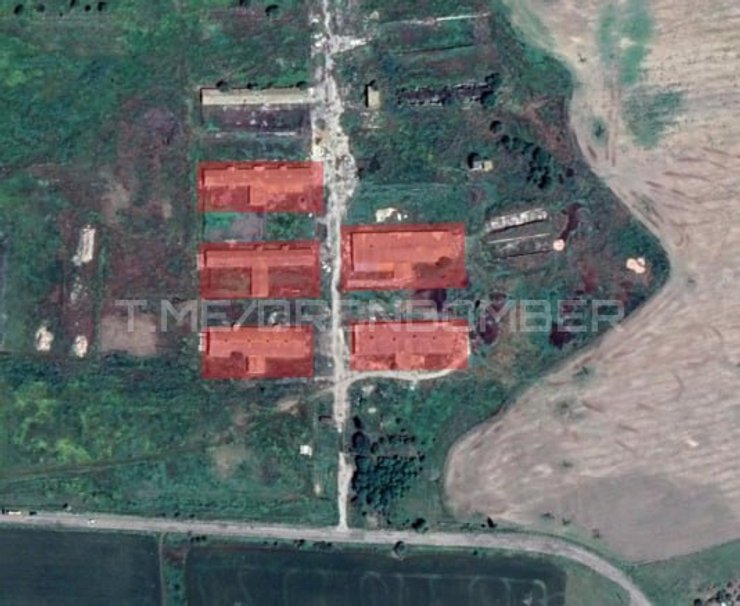 Зображення з точкою ураження дронів ССО в Запорізькій області 17 березня