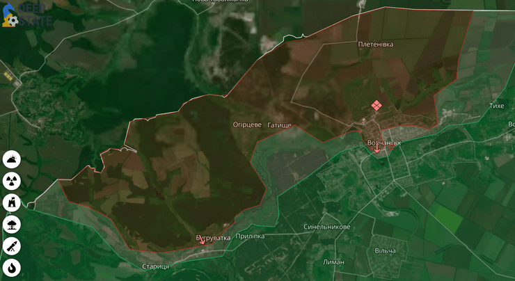 Карта боевых действий