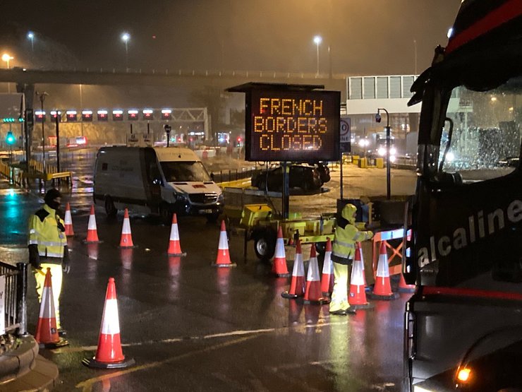 Дувр, пробки, дальнобойщики