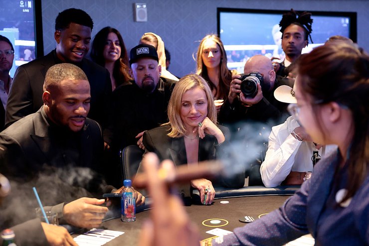 Камерон Диаз с мужем на ивенте