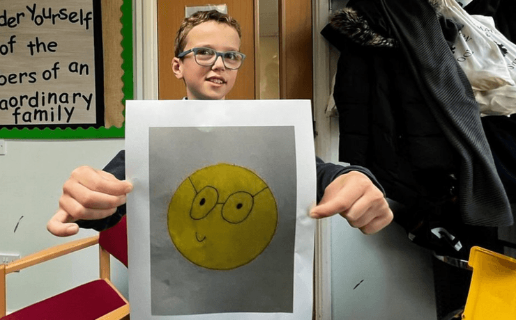 мальчик, смайл