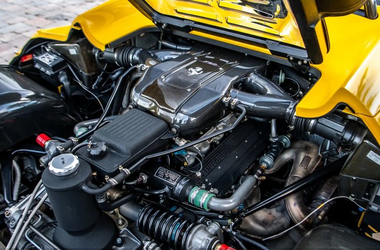 мотор феррари ф50, Ferrari F50, Ferrari F50 1995, суперкар Ferrari, Ральф Лорен