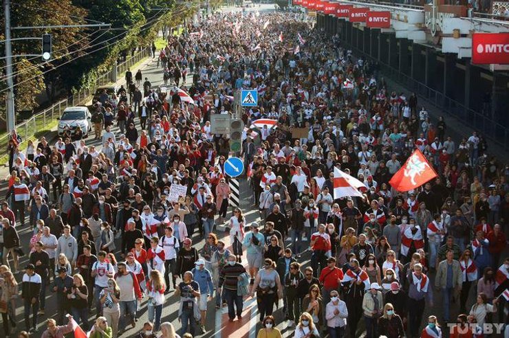 Протесты в минске