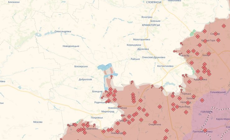 добропілля карта