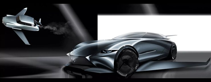 авто Фантомаса, автомобиль Фантомаса, летающий автомобиль, Citroen DS, летающее авто