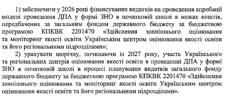 Приказ о ВНО в начальных классах