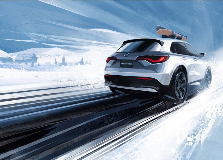 кроссовер Honda, гибридный кроссовер Honda, электрокроссовер Honda, новая Honda, электромобиь Honda