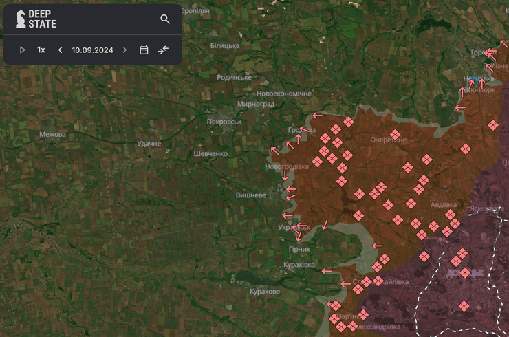 Карта боевых действий
