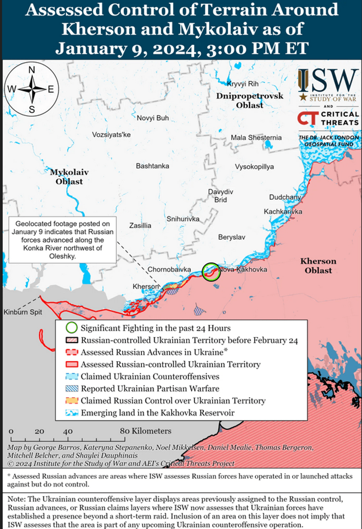 У РФ большие проблемы на левобережье Херсонщины