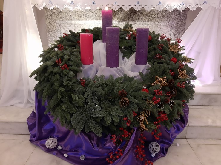 свечи адвента, рождество