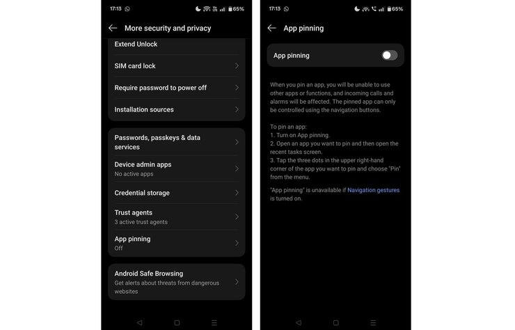 закрепление приложений android