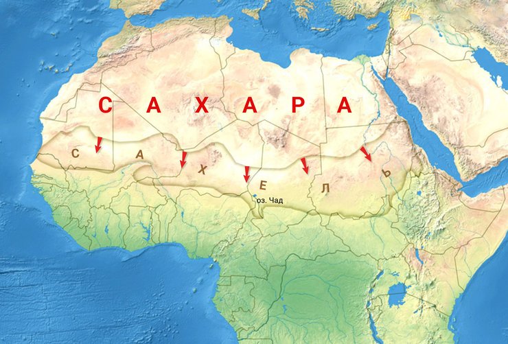 Сахара, Африка, озеро Чад, Сахель, изменения климата, пустыня сахара