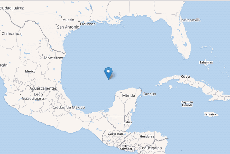 Кординати розташування "острова-привида"