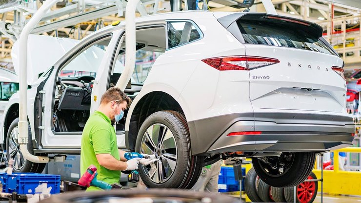 Skoda Enyaq iV, Skoda Enyaq, электромобиль Skoda, кроссовер Skoda Enyaq, новый Skoda Enyaq