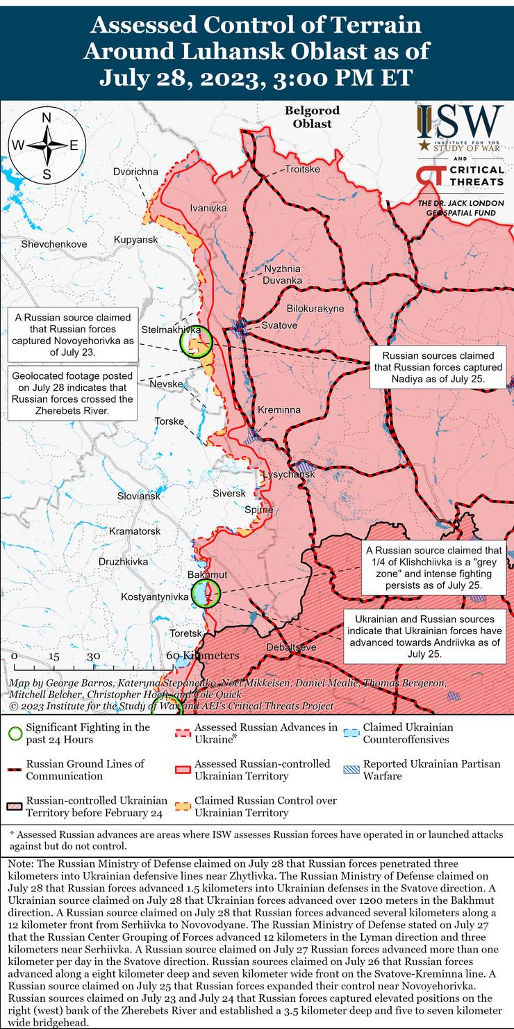 бои в луганской области карта