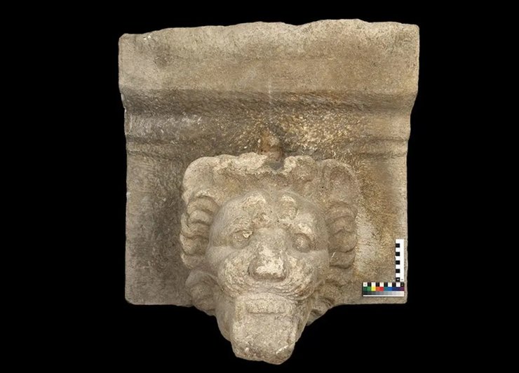 історія, знахідка, голова, розкопки, вчені, дослідники, мармур, вапняк, археологи, археологія, лев, водостік