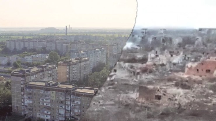 Вугледар до і після приходу "руського міра"