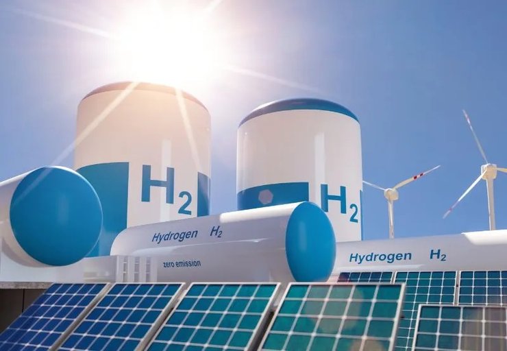 водород солнечные панели и ветряки