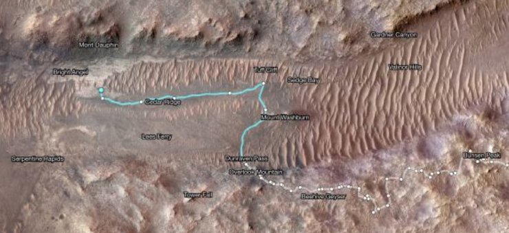 Марс, Яркий Ангел, марсоход