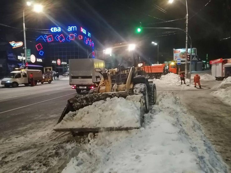 Киев, Снег, Дорожники, Спецтехника, Автомобили, Киевавтодор