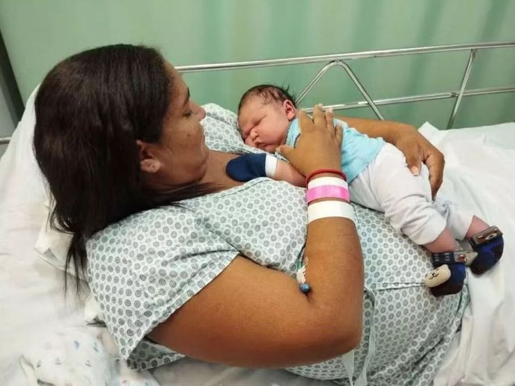 Малюк-богатир, дитина з великими габаритами, хлопчик з вагою в 5 кг здивував акушерок, курйози, вагітність