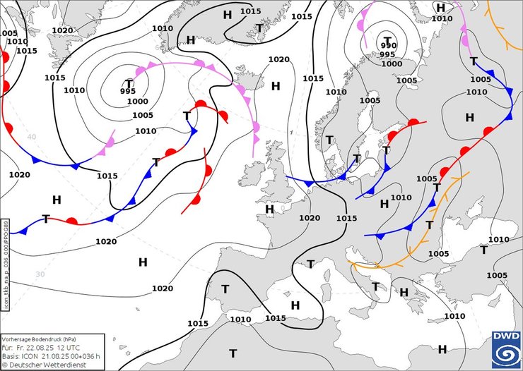 Погода в Украине на 22 и 24 августа