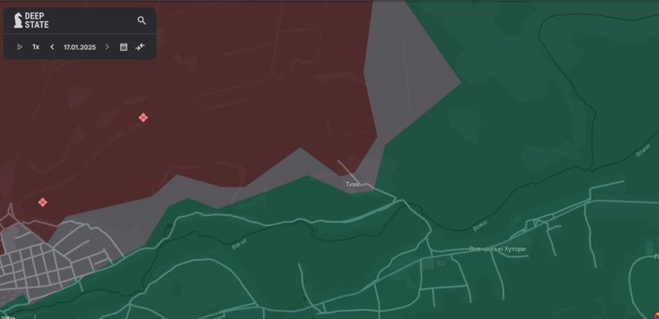 Просування ЗС РФ в районі Тихого