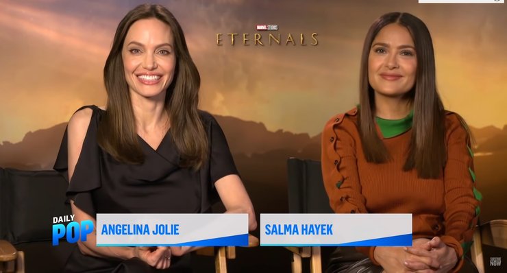 анджелина джоли, сальма хайек, интервью