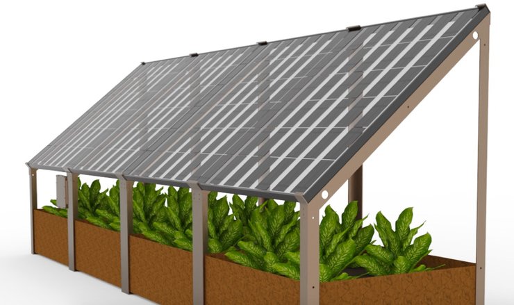 Delta Flore, солнечные панели, огород, фото