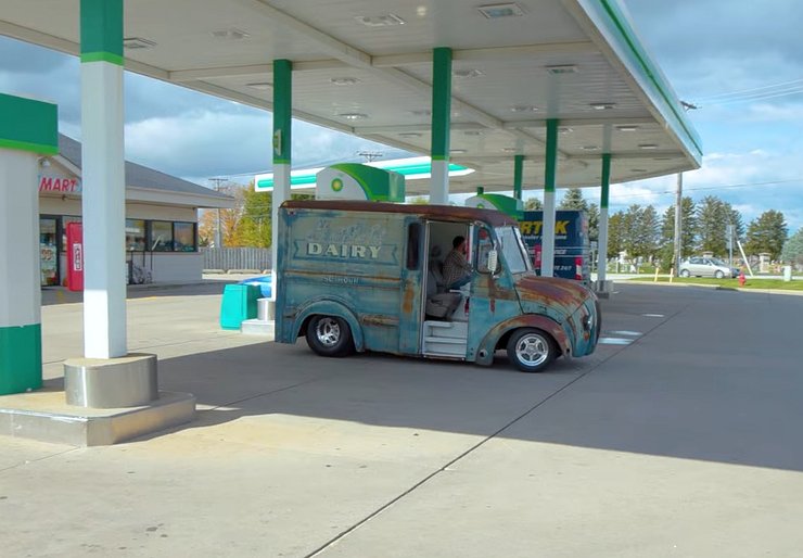 Divco 374, авто для драгрейсинга, гоночное авто, гоночный молоковоз, гоночный фургон