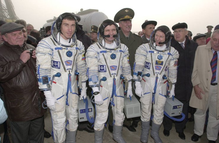 Первый экипаж МКС. Фото: NASA