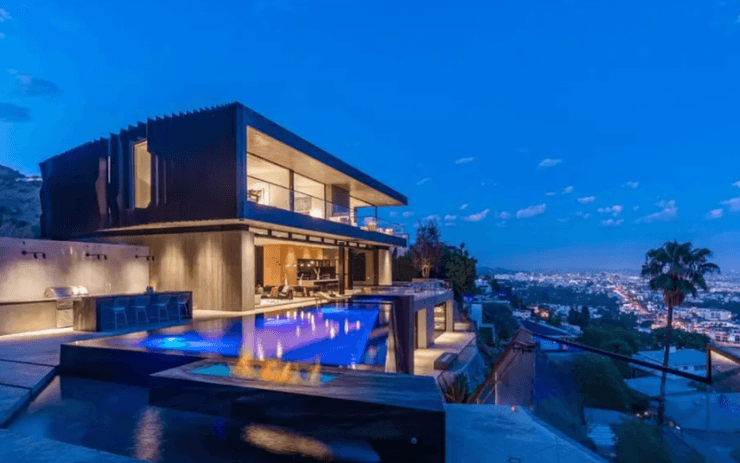 Будинок, особняк, Голлівуд, нерухомість, басейн,