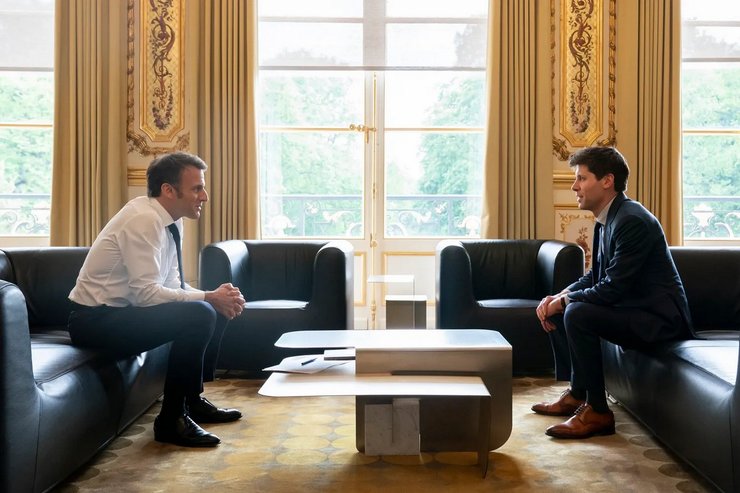 Сем Альтман, Еммануель Макрон